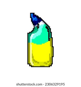 fresh toilet cleaner game pixel art retro vector. bit fresh toilet cleaner. old vintage illustration