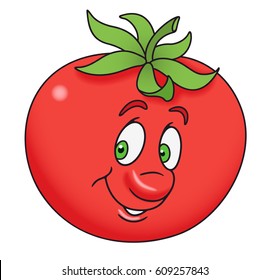Fresh tomato cartoon