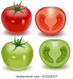 Fresh tomato collection set