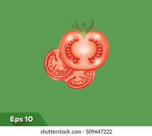 Fresh Tomato  With a Few Slices