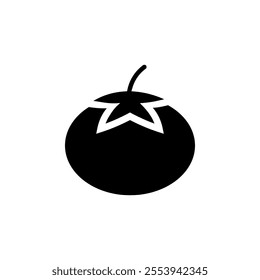 fresh tomato icon design concept