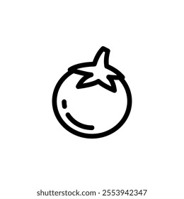 fresh tomato icon design concept