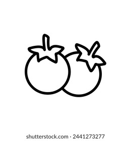 Fresh Tomato Symbol in Vektor. Firmenzeichen
