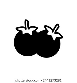 Fresh Tomato  icon in vector. Logotype
