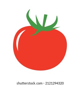 Fresh tomato icon. Fresh vegetables. Vector.