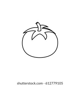 fresh tomato isolated icon