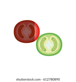 fresh tomato isolated icon