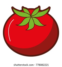 fresh tomato isolated icon