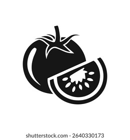 Fresh tomato vector. tomato icon vector