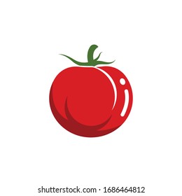 plantilla de diseño de ilustración vectorial de tomate fresco