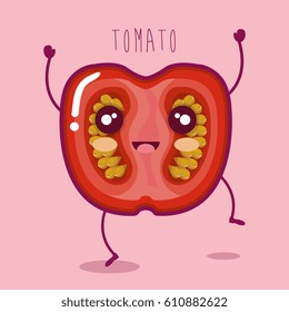 fresh tomato vegetable character