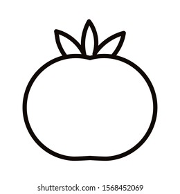 fresh tomato vegetable fill style icon vector illustration design