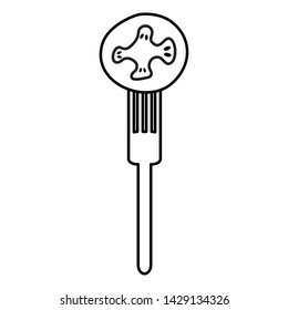 fresh tomato vegetable in fork