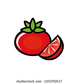 fresh tomato vegetable icon