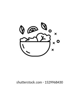 Frisches Tomatenpflanzensymbol. Symbol für Menüabteilungen