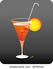 Fresh, toning up, nonalcoholic cocktail