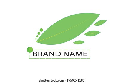Fresh tree leaf logo vector 