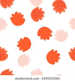 Fresh and trendy seamless design featuring succulents and floral elements, ideal for fashion prints and decorative backgrounds in vibrant colors.