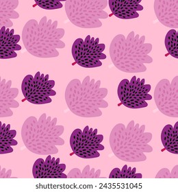Diseño fresco y moderno sin costuras con suculentos elementos florales, ideal para estampados de moda y fondos decorativos en colores vibrantes.