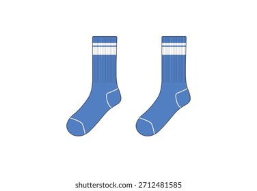 Ilustraciones vectoriales de calcetines frescas y de moda para animar tus proyectos. Desde estilos cómodos e informales hasta diseños deportivos y enérgicos. Escalabilidad ilimitada y colores vibrantes.