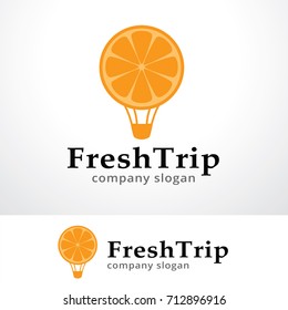 Fresh Trip Logo Template Design Vector, Emblem, Design Concept, Creative Symbol, Icon