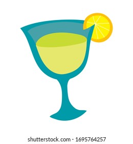 fresh tropical cocktail isolated icon vector illustration design