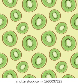 fresh tropical fruits pattern vector