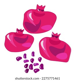 Fresh tropical fruits.A variety of fresh fruits and juices. Vector illustration of the vegetarian menu.