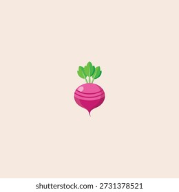 Icono de nabo fresco diseño de Vector plano.