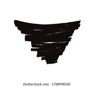 fondo fresco de trazo de pincel vectorial, ilustración vectorial