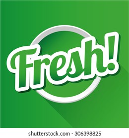 Fresh! vector button