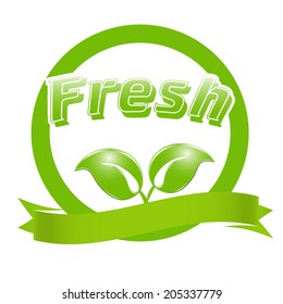 Fresh. Vector ecological banner for you design.
