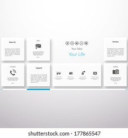 Fresh vector illustration minimal infographic flat ui design elements 