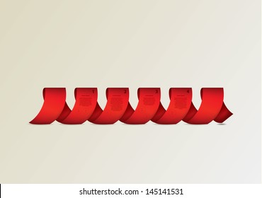 Fresh vector template with space for your content. Colorfully twisted ribbon. Can be use as info graphic.