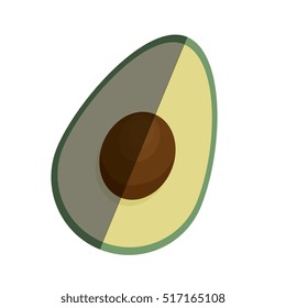 fresh vegetable with cute line isolated icon
