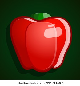 Fresh vegetable. Icon, vector illustration