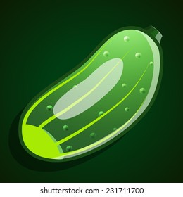 Fresh vegetable. Icon, vector illustration