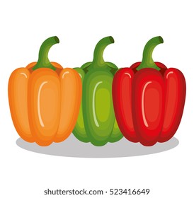 fresh vegetable isolated icon