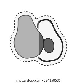fresh vegetable isolated icon
