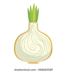 Fresh vegetable isolated icon design, healty food concept vector illustration.