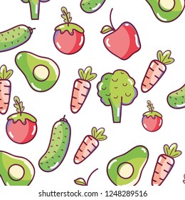 fresh vegetables cartoon