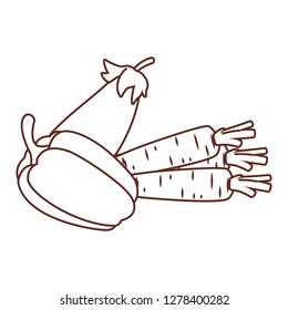 fresh vegetables cartoon