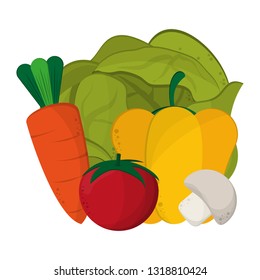 fresh vegetables cartoon