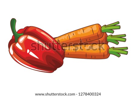 fresh vegetables cartoon