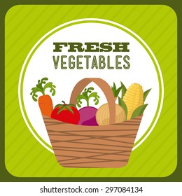 fresh vegetables design, vector illustration eps10 graphic 