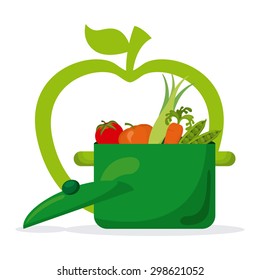 fresh vegetables design, vector illustration eps10 graphic 