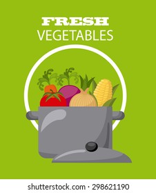 fresh vegetables design, vector illustration eps10 graphic 