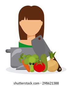 fresh vegetables design, vector illustration eps10 graphic 