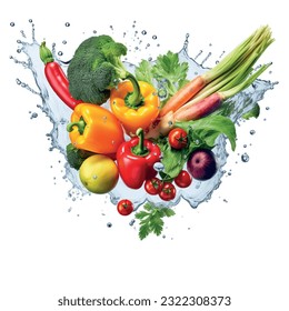 Fresh vegetables eco friendly food pattern vector graphics realistic texture for packaging, design, pattern for textile