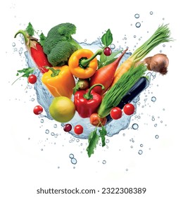 Fresh vegetables eco friendly food pattern vector graphics realistic texture for packaging, design, pattern for textile